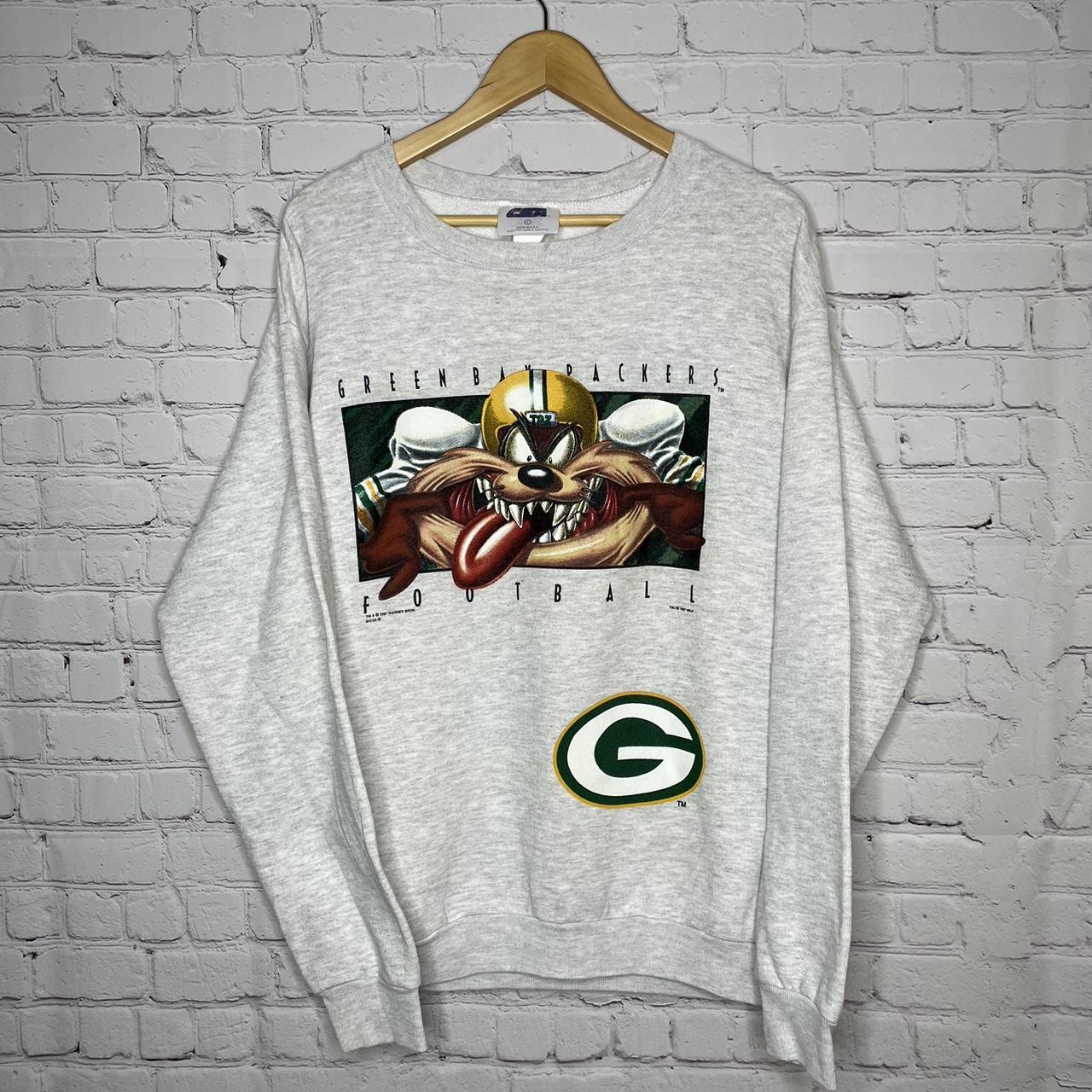 Vintage NFL Green Bay Packers Crewneck Sweatshirt Sz L – F As In