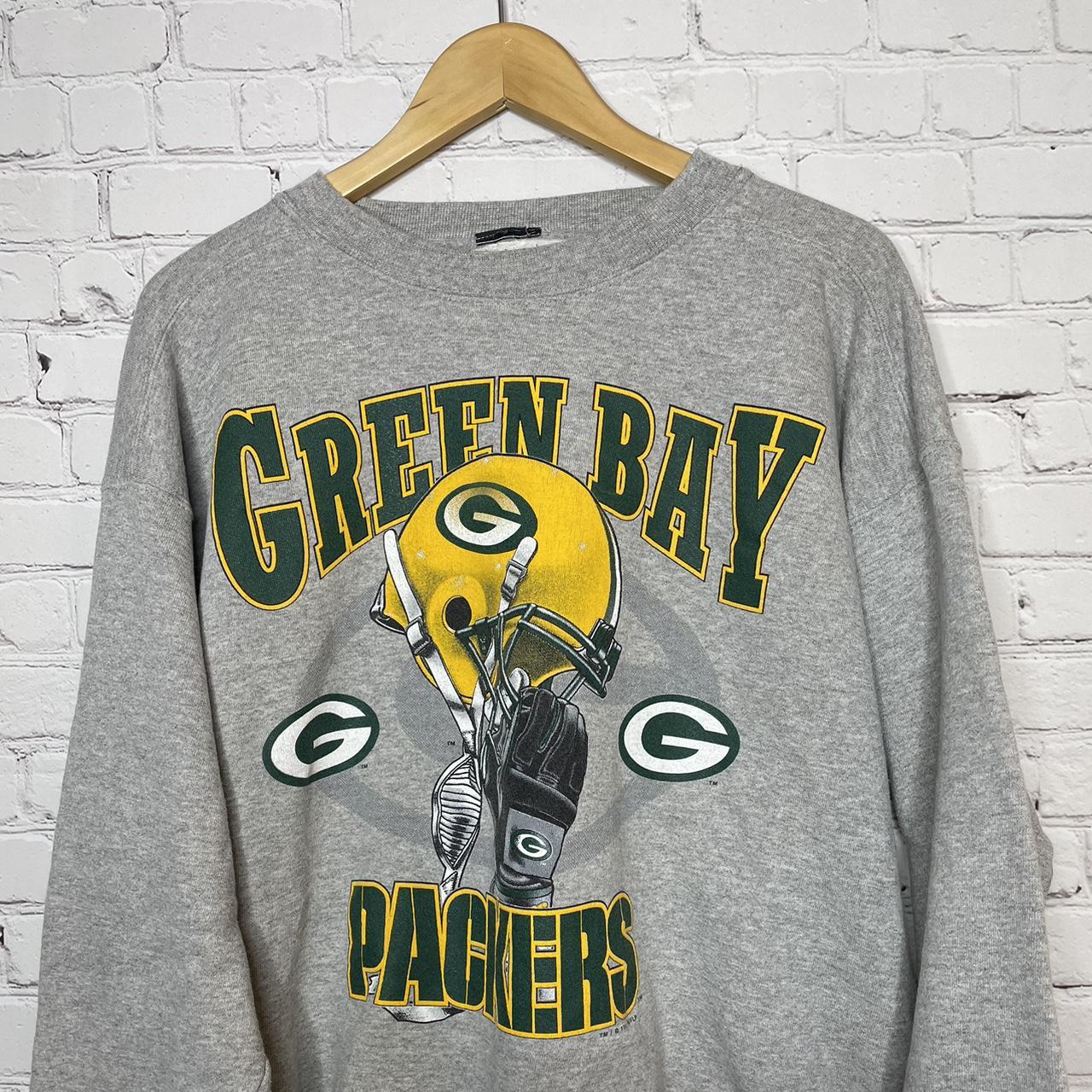 Vintage 90s Galt Sand Green Bay Packers Sweatshirt - Depop