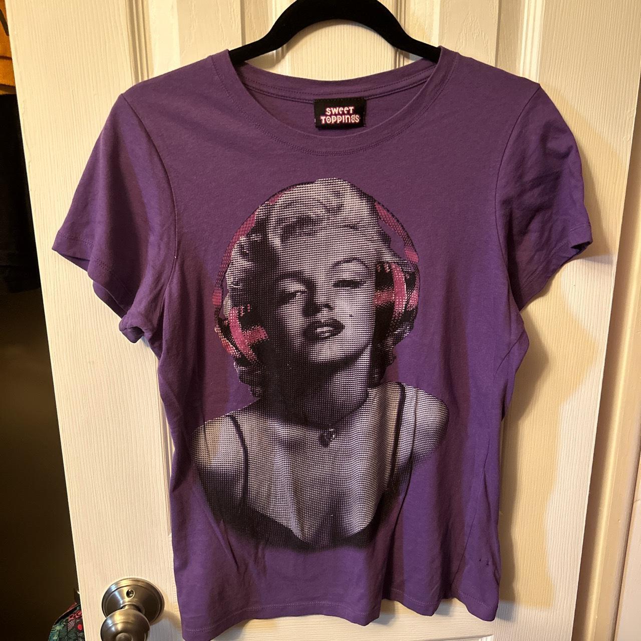 Sweet Toppings Marilyn Monroe Purple Tee Shirt Fits Depop 3211