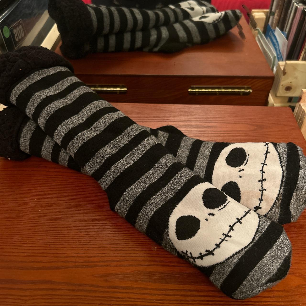 Disney's Nightmare Before Christmas Jack Skellington Slipper Socks –  MizzFitts Fun Finds