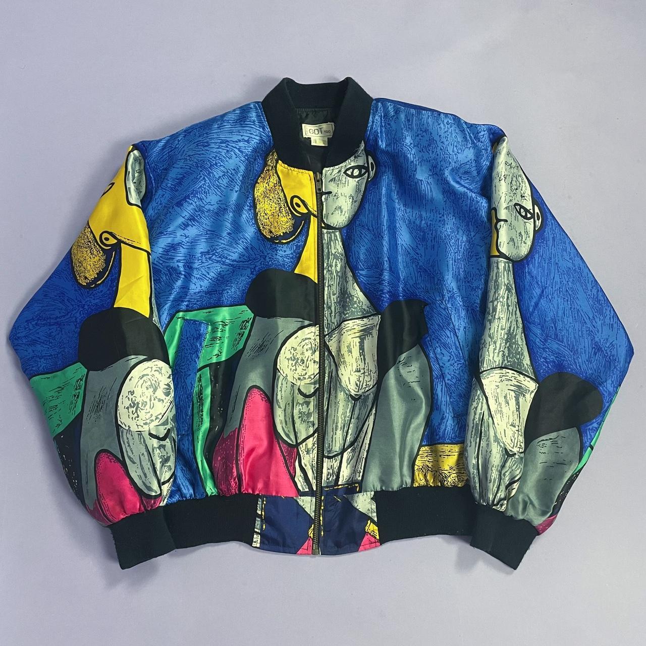 Vintage 80s Picasso Bomber Jacket, ✨🎨 Suuper sick...