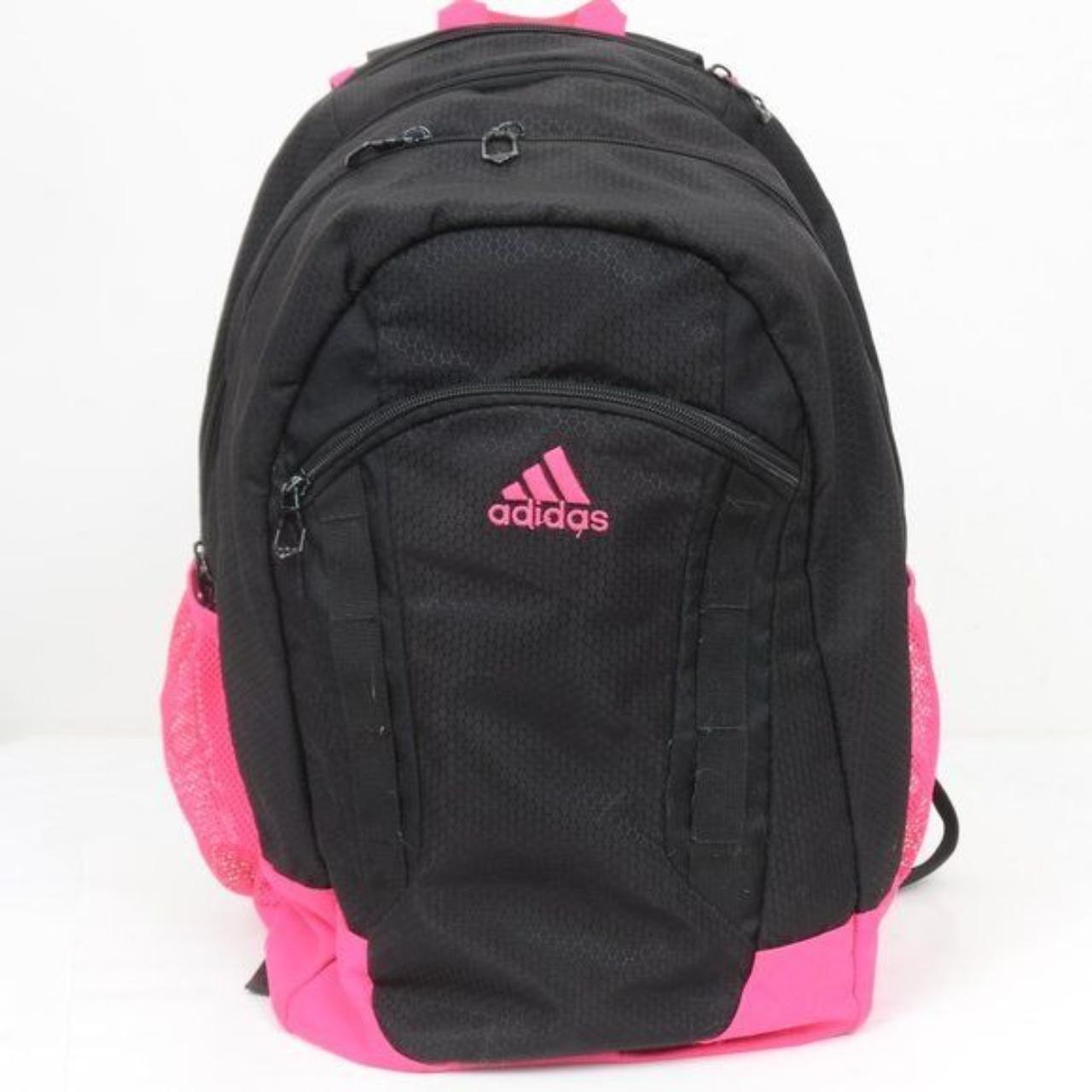 Black and on sale pink adidas backpack