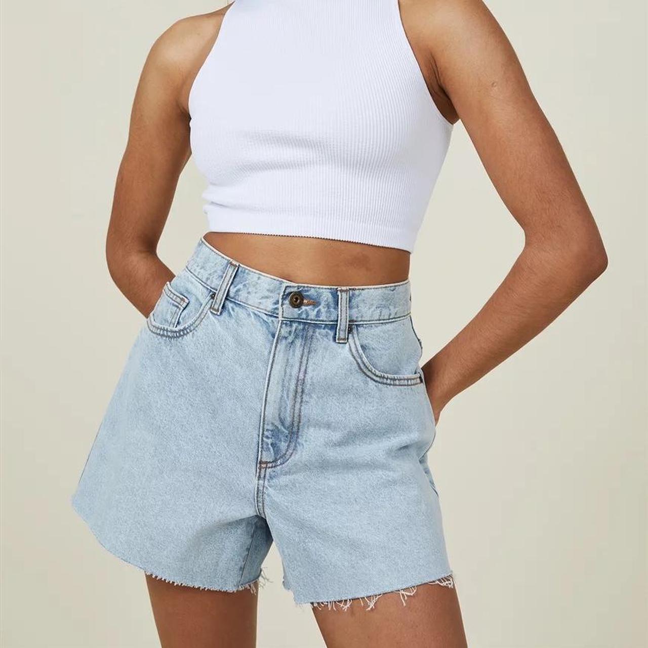 Cotton on Aline denim shorts. Size 10, brand new... Depop