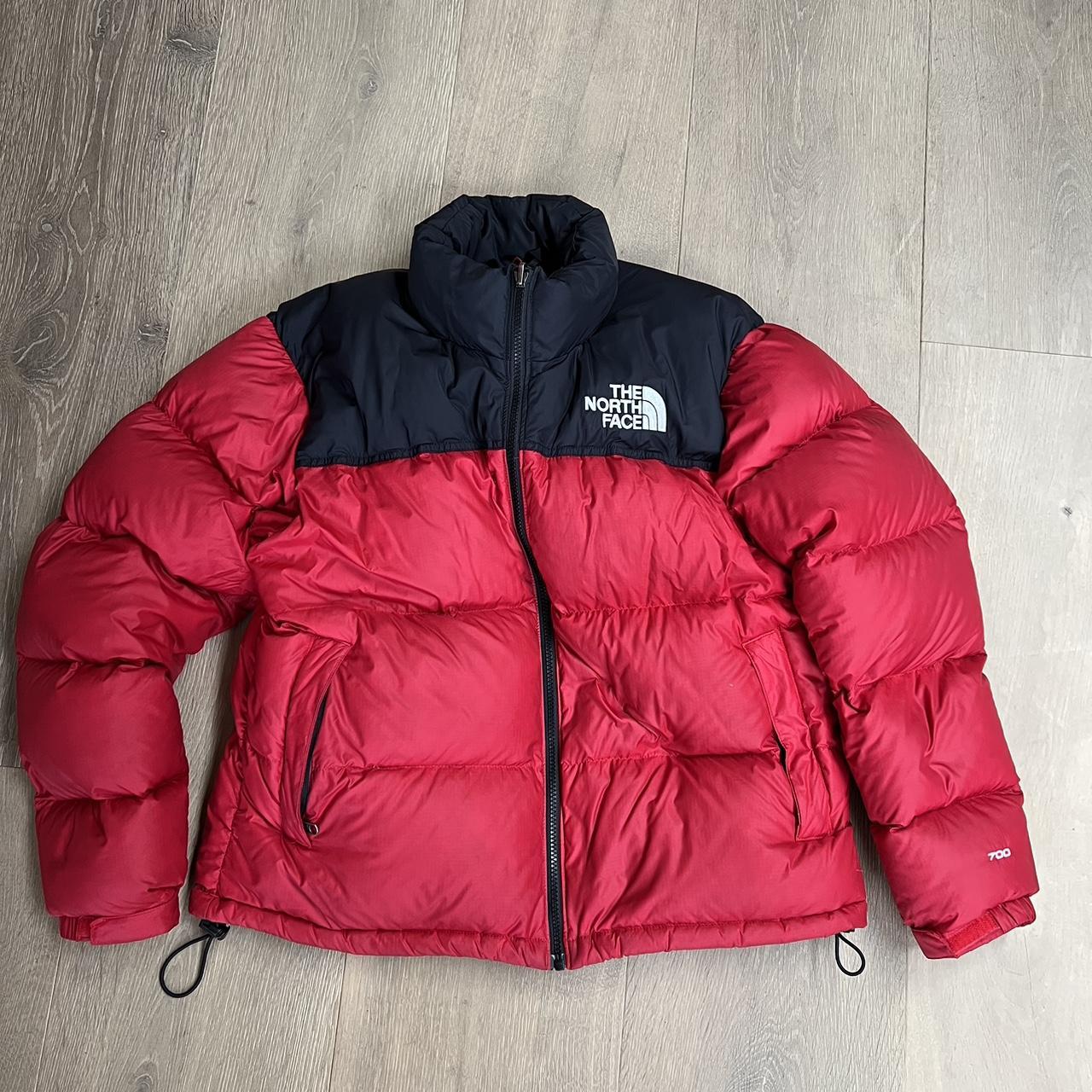 The North Face Men's Red and Black Jacket | Depop