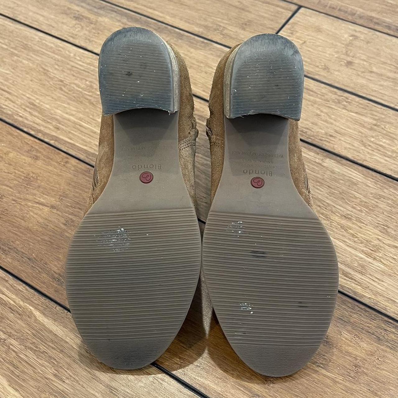 Blondo Nina Waterproof Tan Suede Booties Size Depop - Main Image