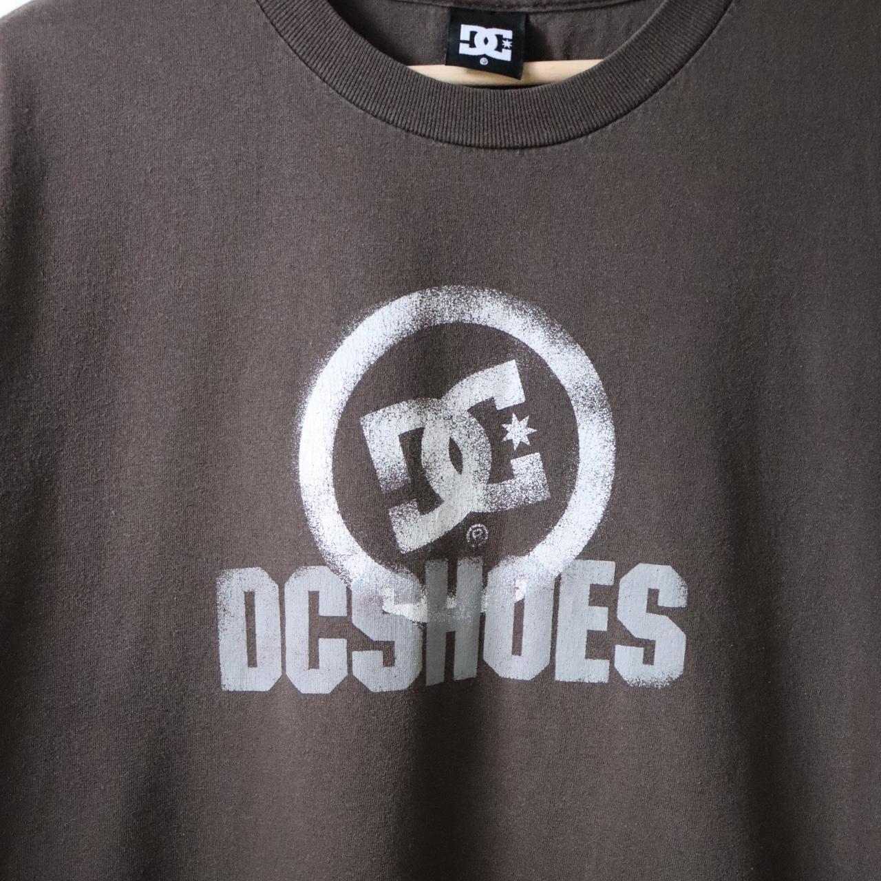 Dc shoes vintage brown t-shirt - Depop