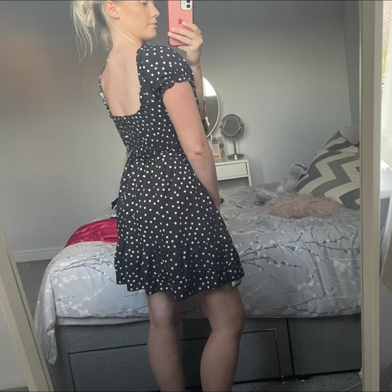 I saw it first black polka dot dress Only worn. Depop