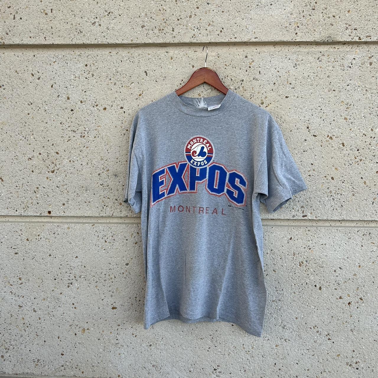 vintage Y2k Montreal expos baseball t-shirt - - Depop