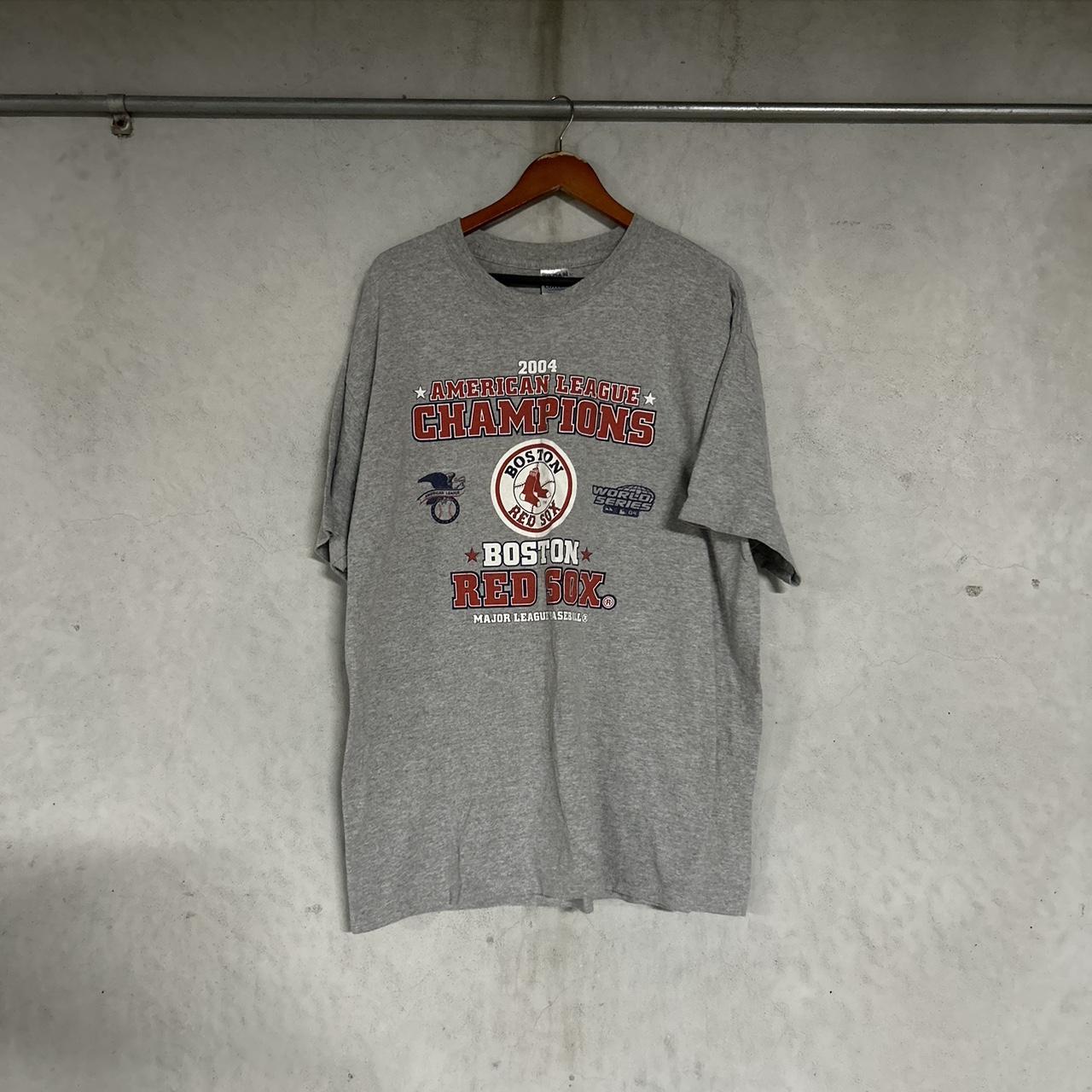 Boston Red Sox 2004 American League Champions T Shirt Vtg MLB