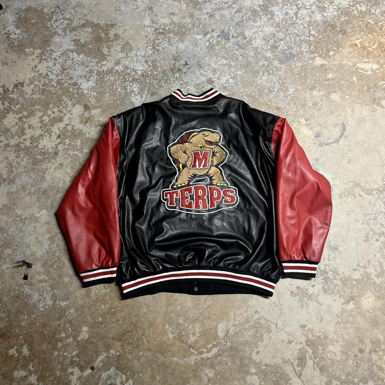 90's Vintage University of Maryland Letterman... - Depop