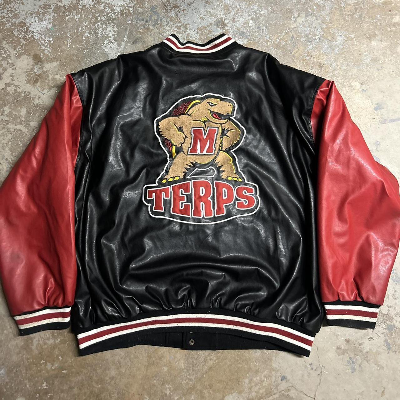 90s Vintage University of Maryland Letterman - Depop