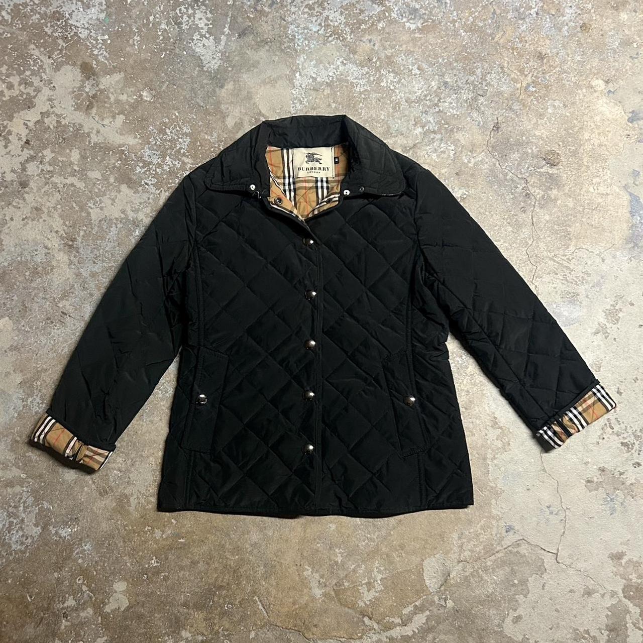 Burberry women's quilted outlet jacket sale