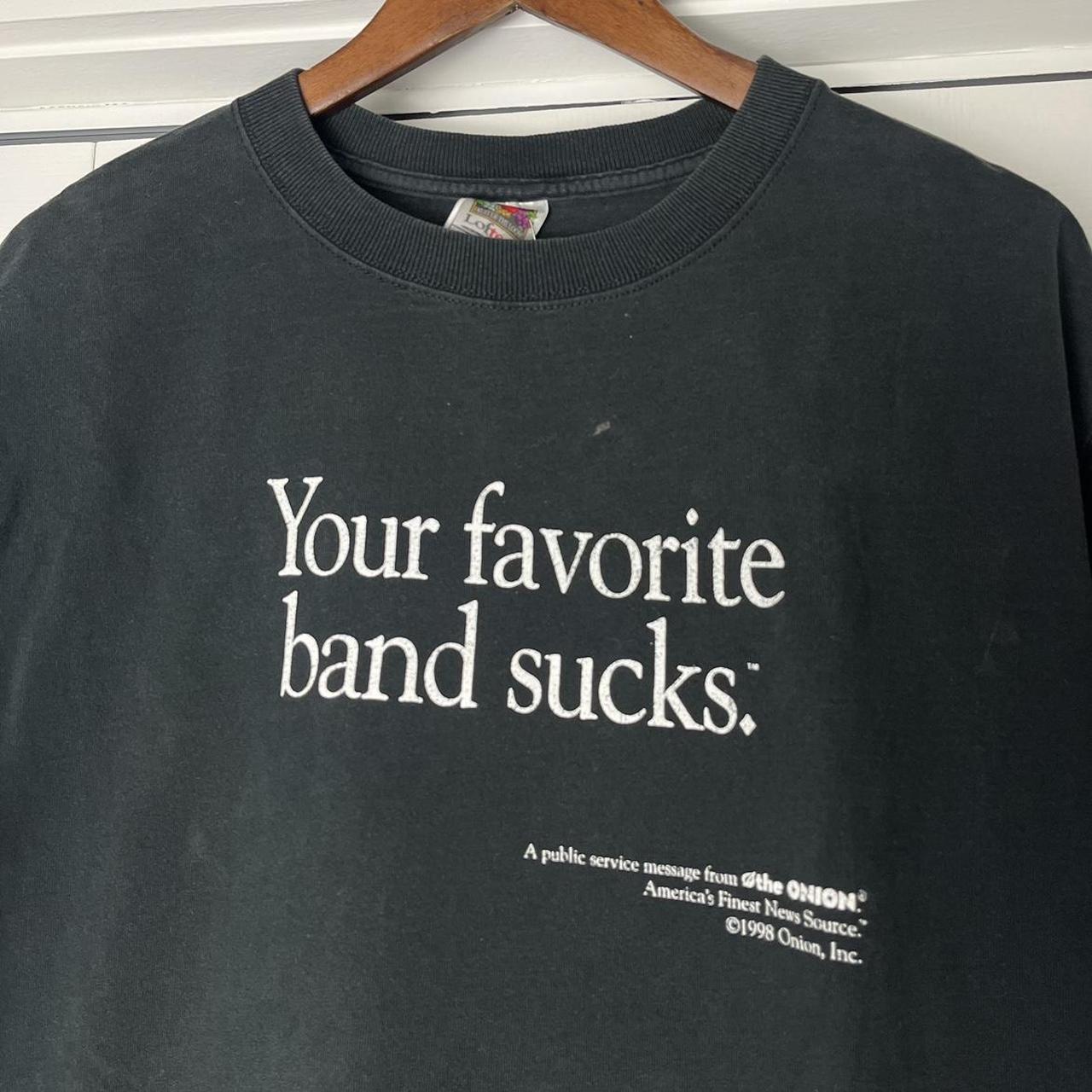 Vintage 1998 The Onion news Your favorite band sucks... - Depop