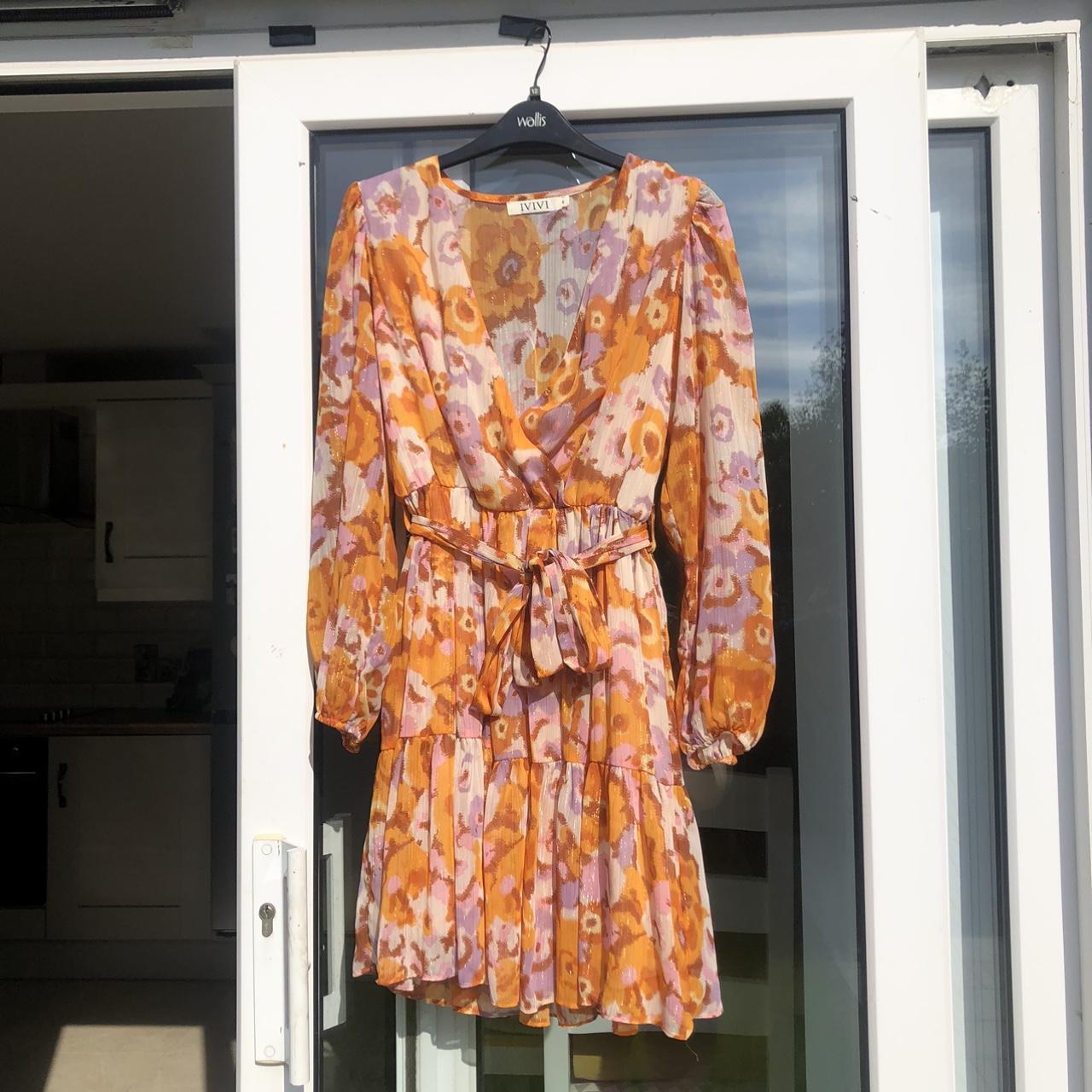 IVIVI mini summer party going out wrap dress.... Depop