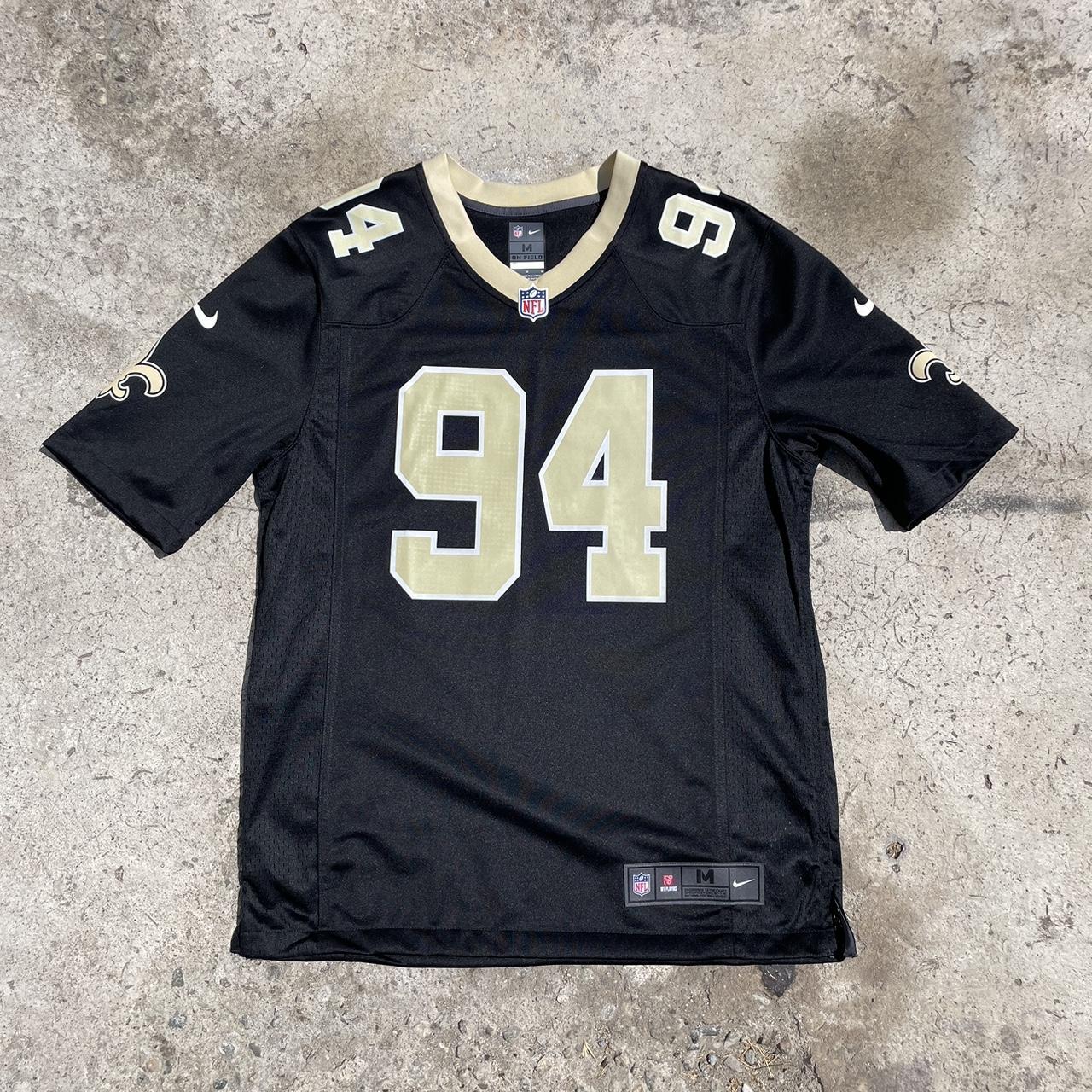 Men s Nike Cameron Jordan Black New Orleans Saints Game Jersey Size Medium