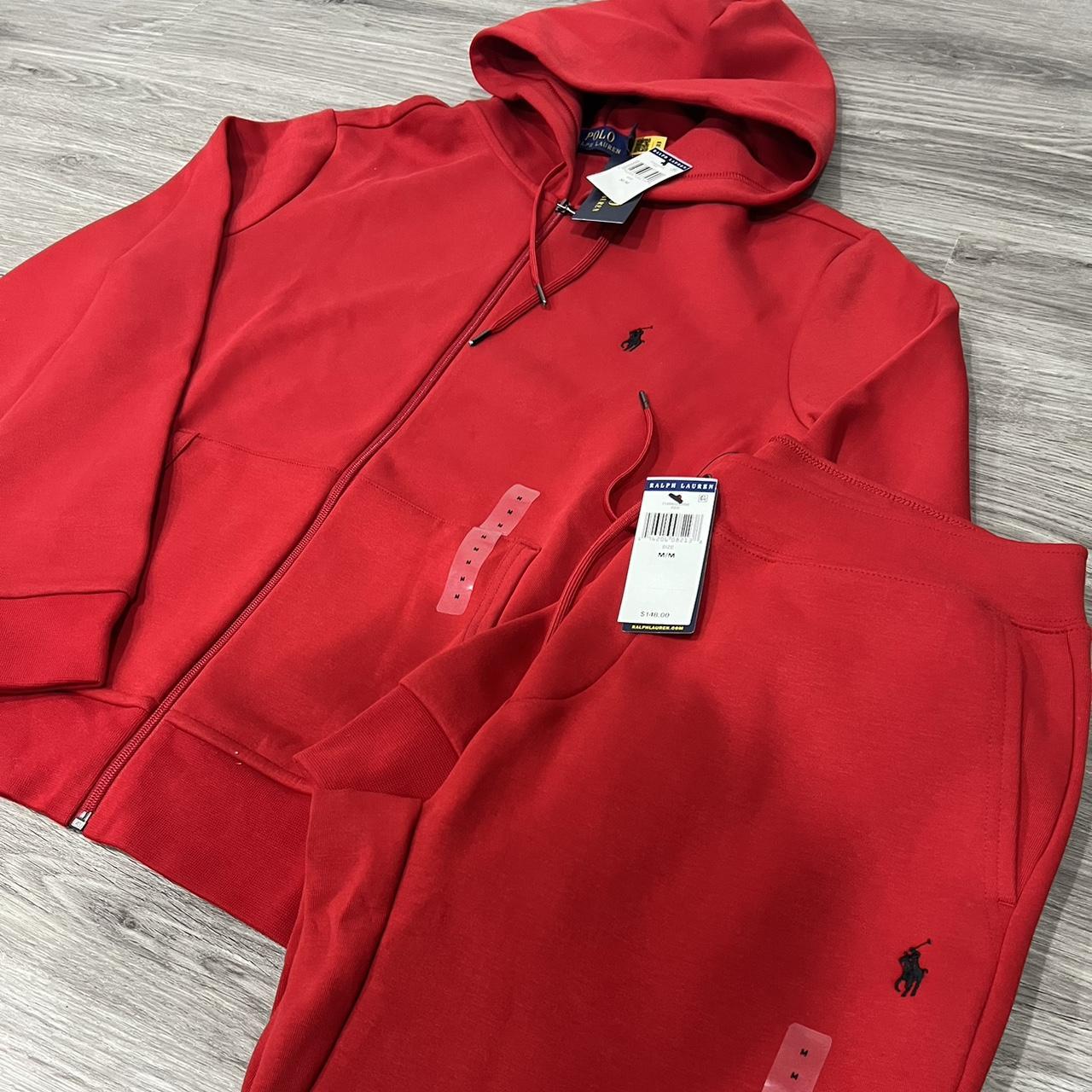 All red polo jumpsuit hotsell