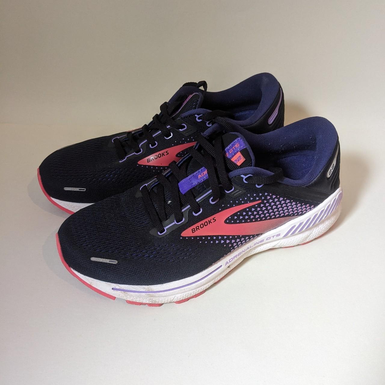 Brooks Adrenaline GTS 22 Pink, White and Purple... - Depop