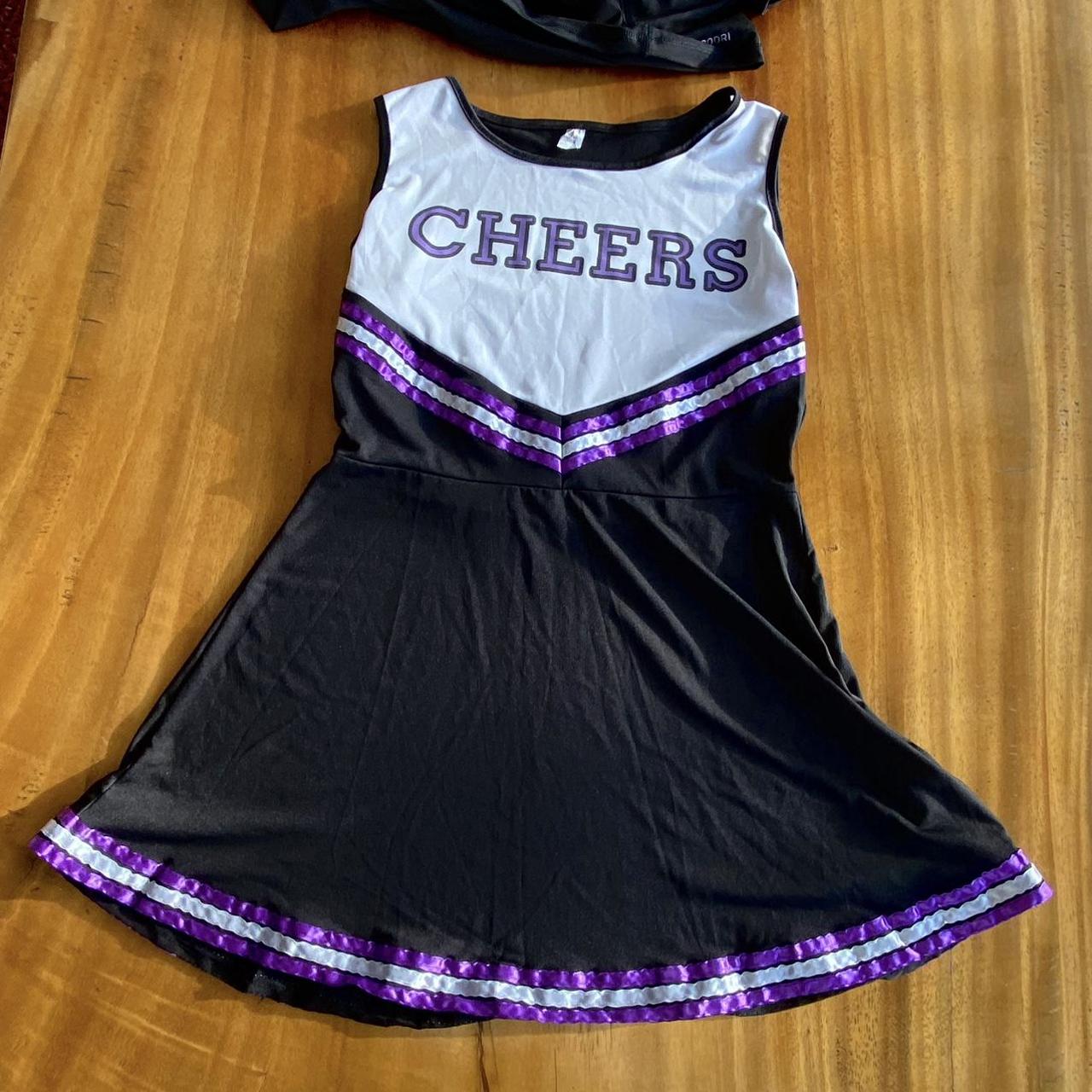 Purple and black cheerleader outfit! A funny costume... - Depop