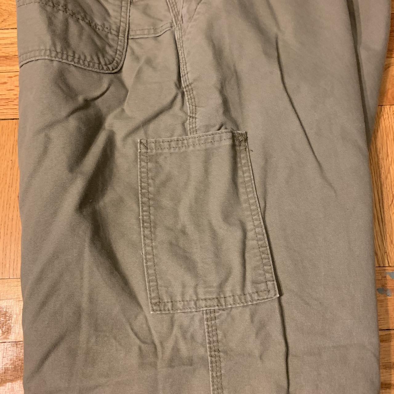 vintage Carhartt utility pants. olive green. size 40... - Depop