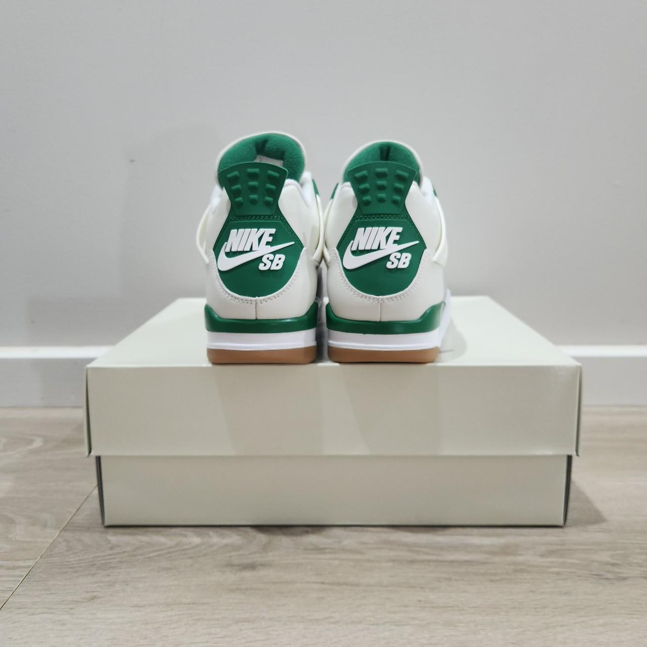 air jordan 4 summit white pine green