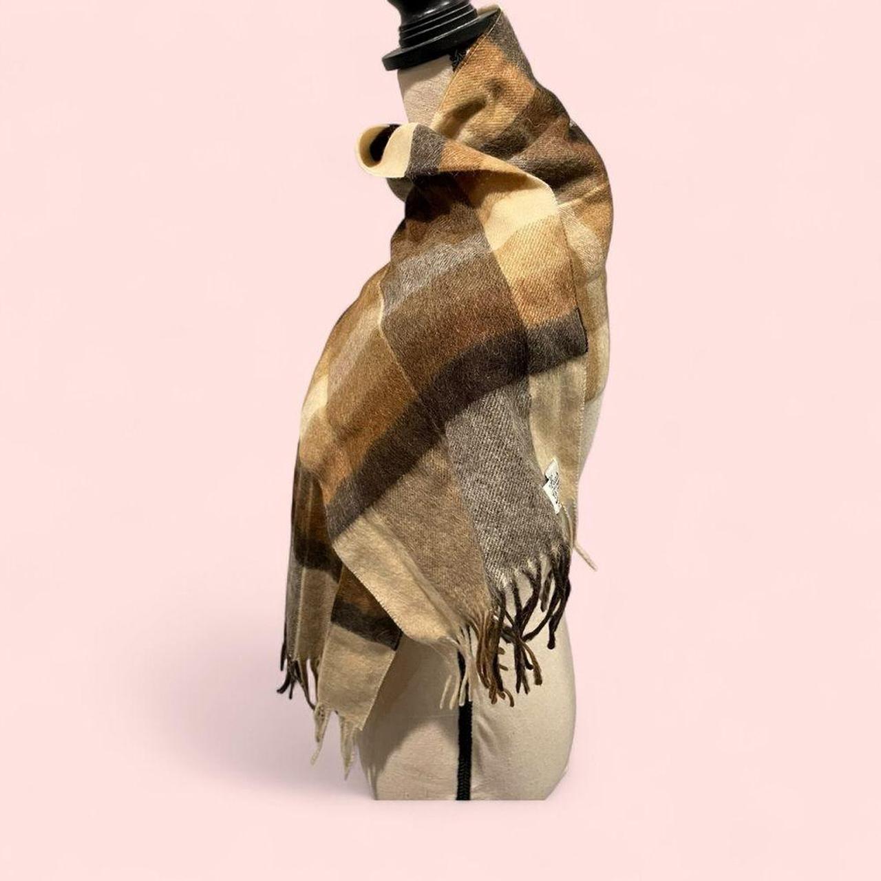 Source Unknown Women's Scarf - Tan/Brown – Vintag… - image 3