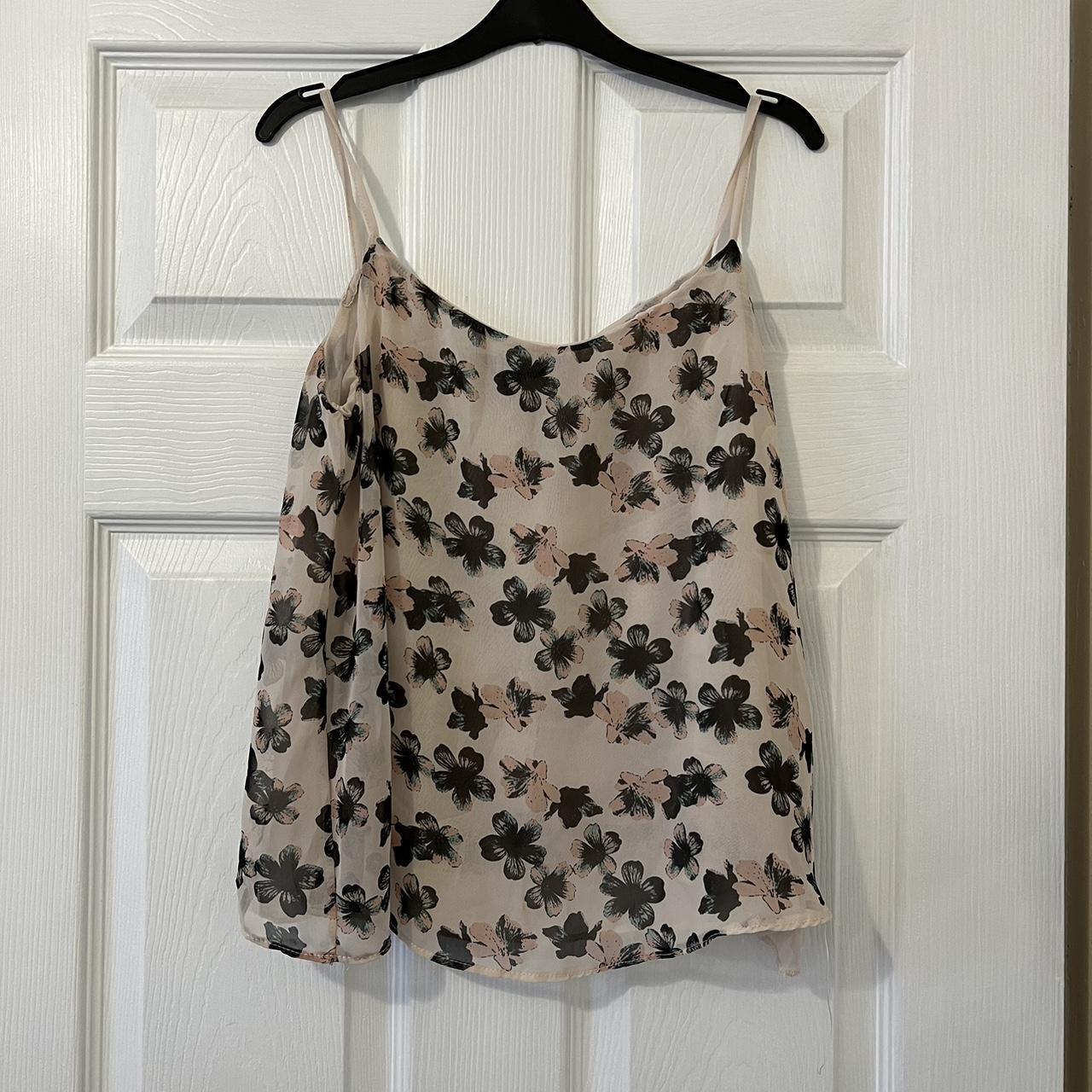 New look floral vest top size uk 10 Peach pink... Depop