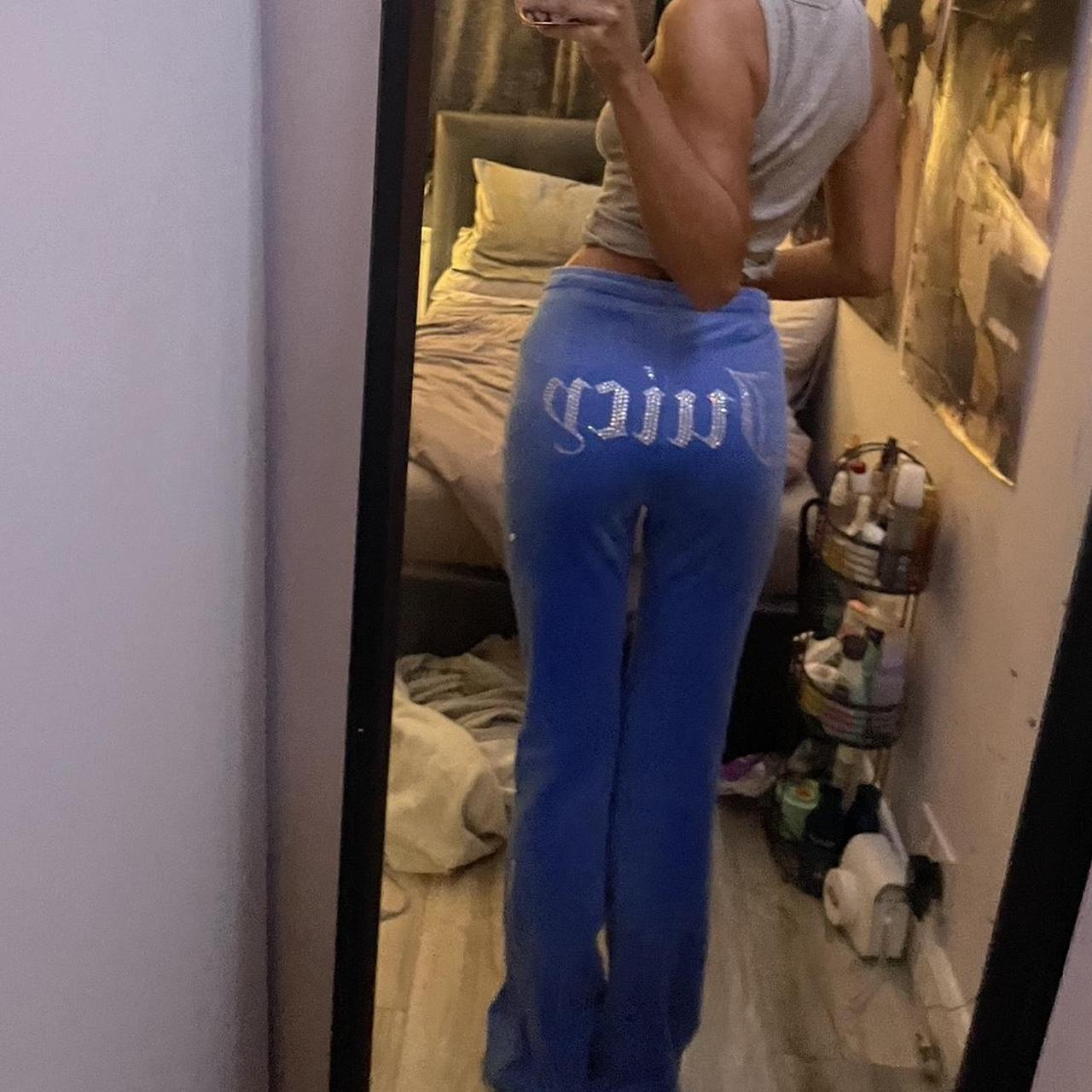 juicy couture regatta blue tracksuit bottoms Depop