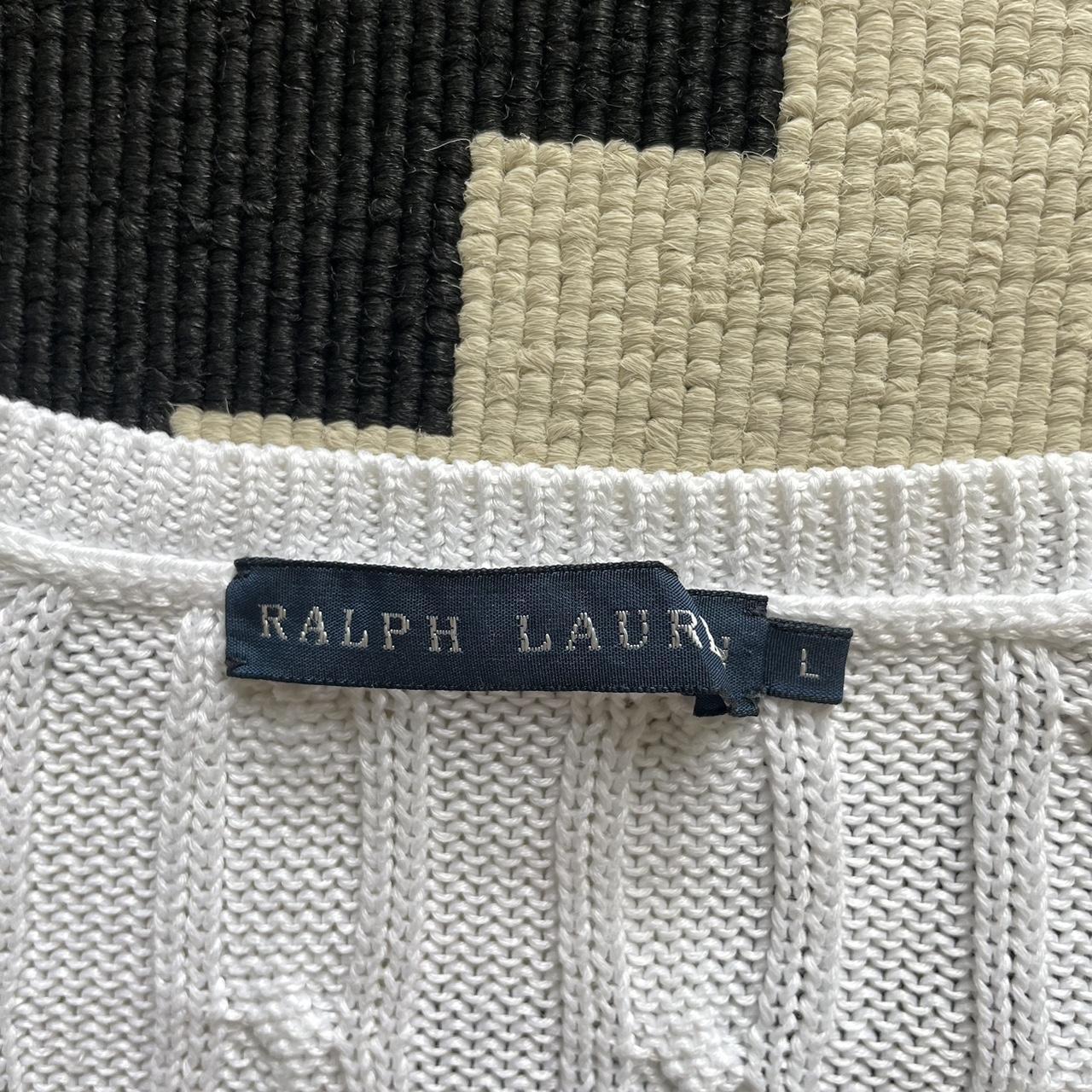 Ralph Lauren Women’s Cable Knit Jumper in White... - Depop