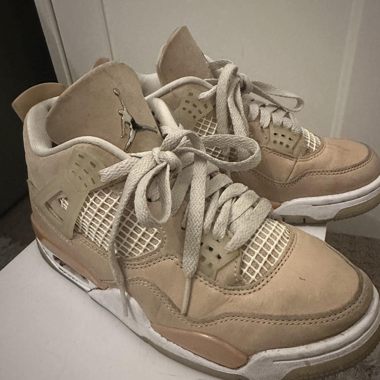 tan jordan 4 womens