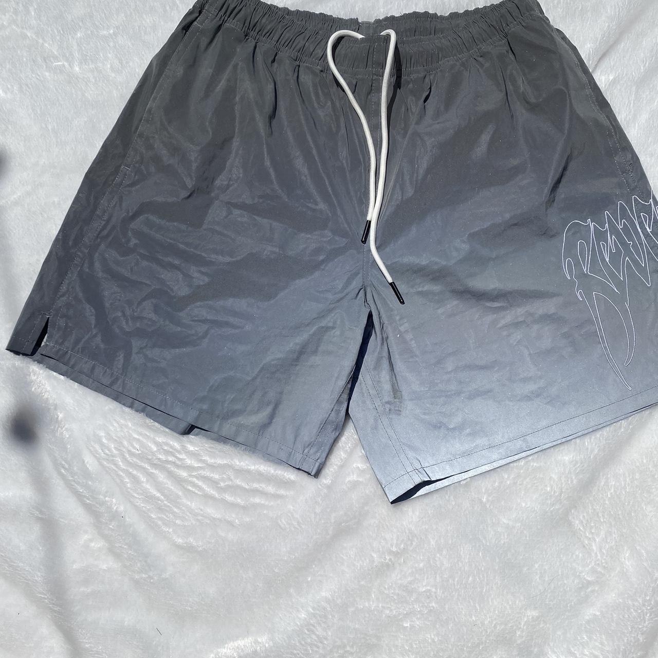 OG REVENGE REFLECTIVE SHORTS WORN ONCE SIZE... - Depop