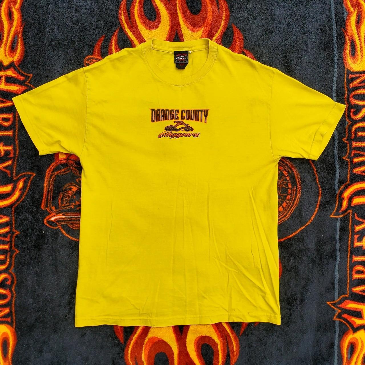 Men's Yellow and Red T-shirt | Depop