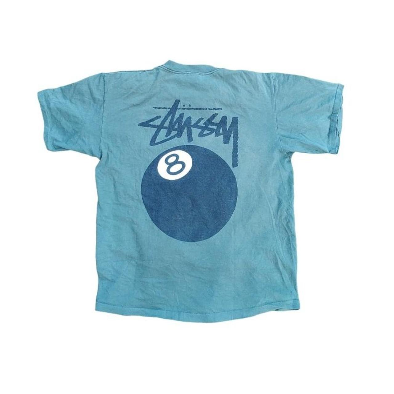 Vintage Stussy 8 Ball Graphic Tee - Measurements... - Depop