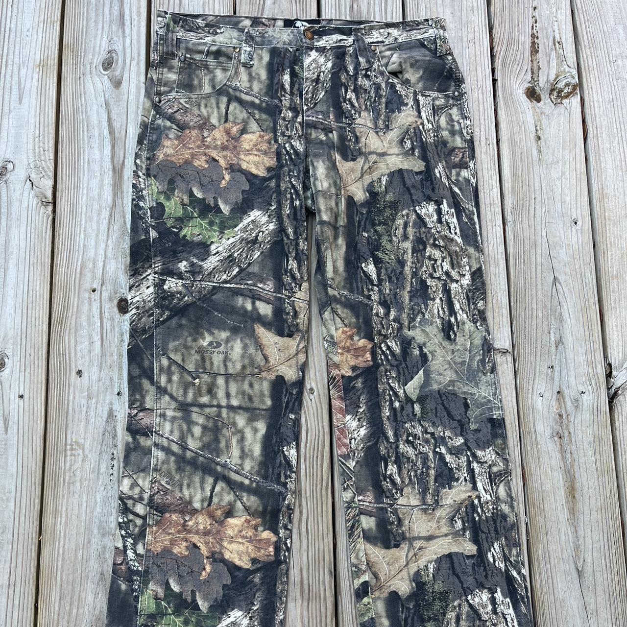 Vintage Y2k Mossy Oak Camouflage Pants Leaf Camo Depop