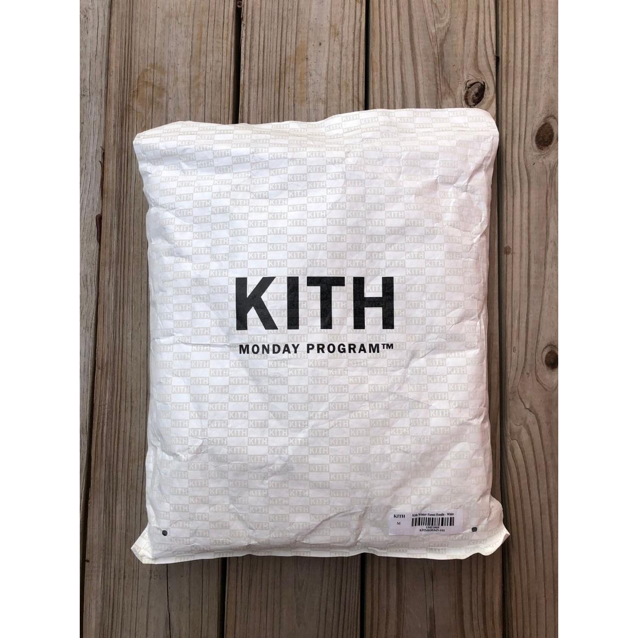 Kith Winter Forest Hoodie Medium White/Blue Brand... - Depop