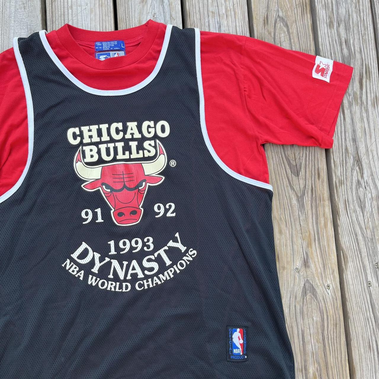 Vintage starter Chicago bulls jersey Condition - Depop