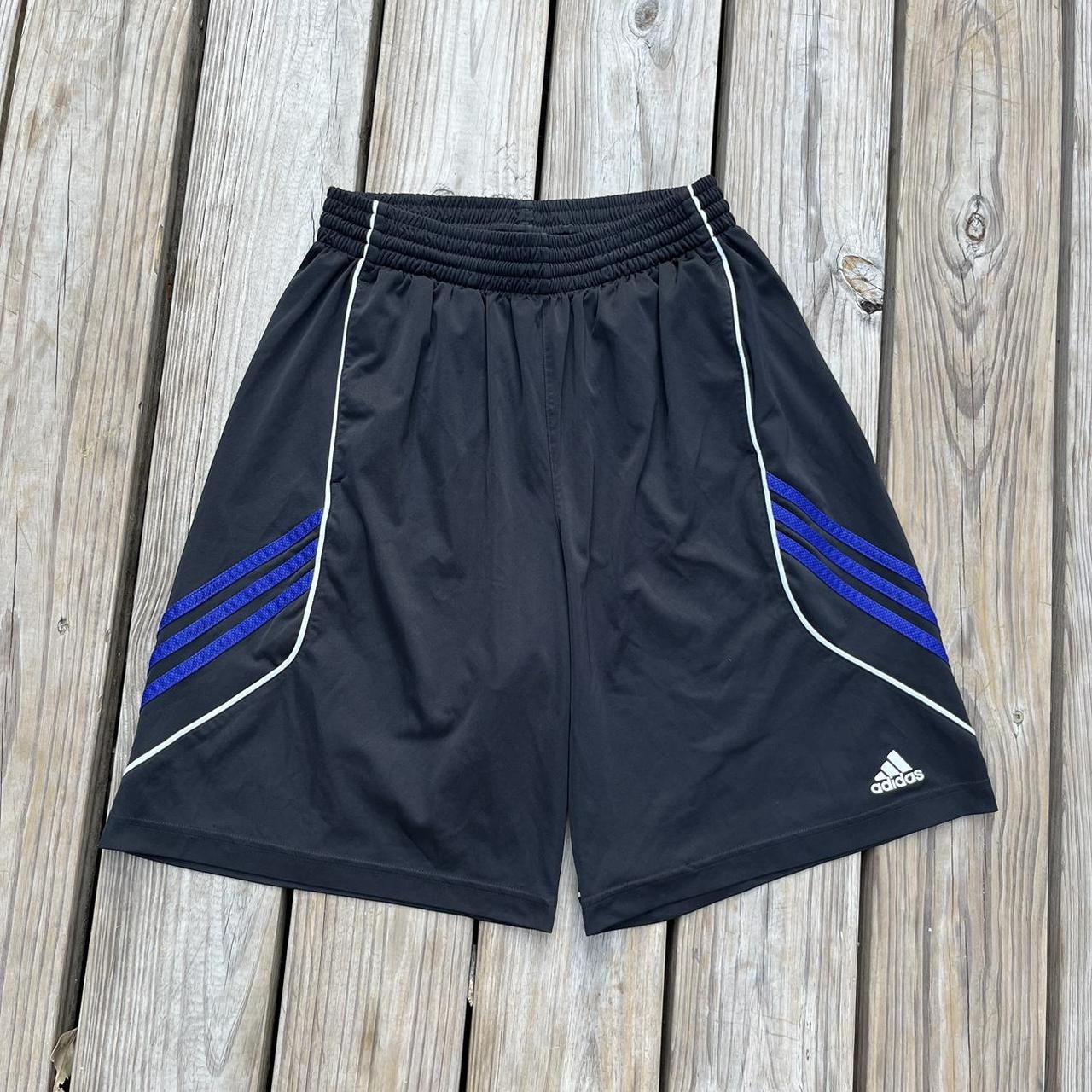 Y2K Adidas Basketball Shorts - University of - Depop