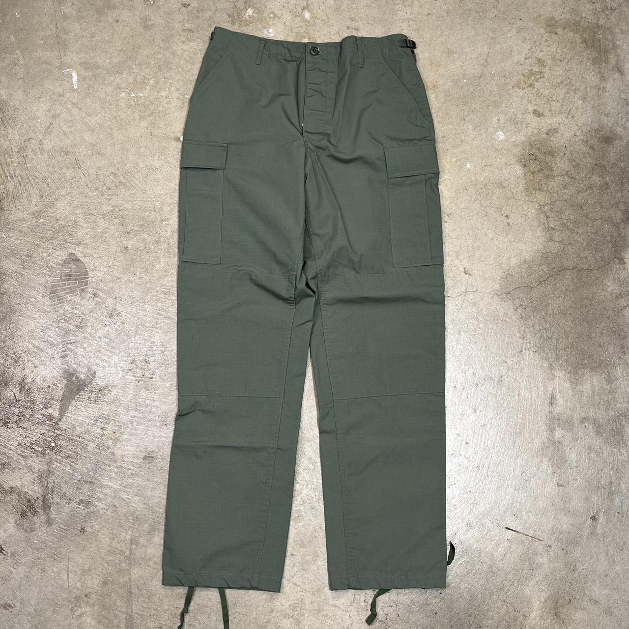 Vintage Propper Green Military cargo pants size... - Depop