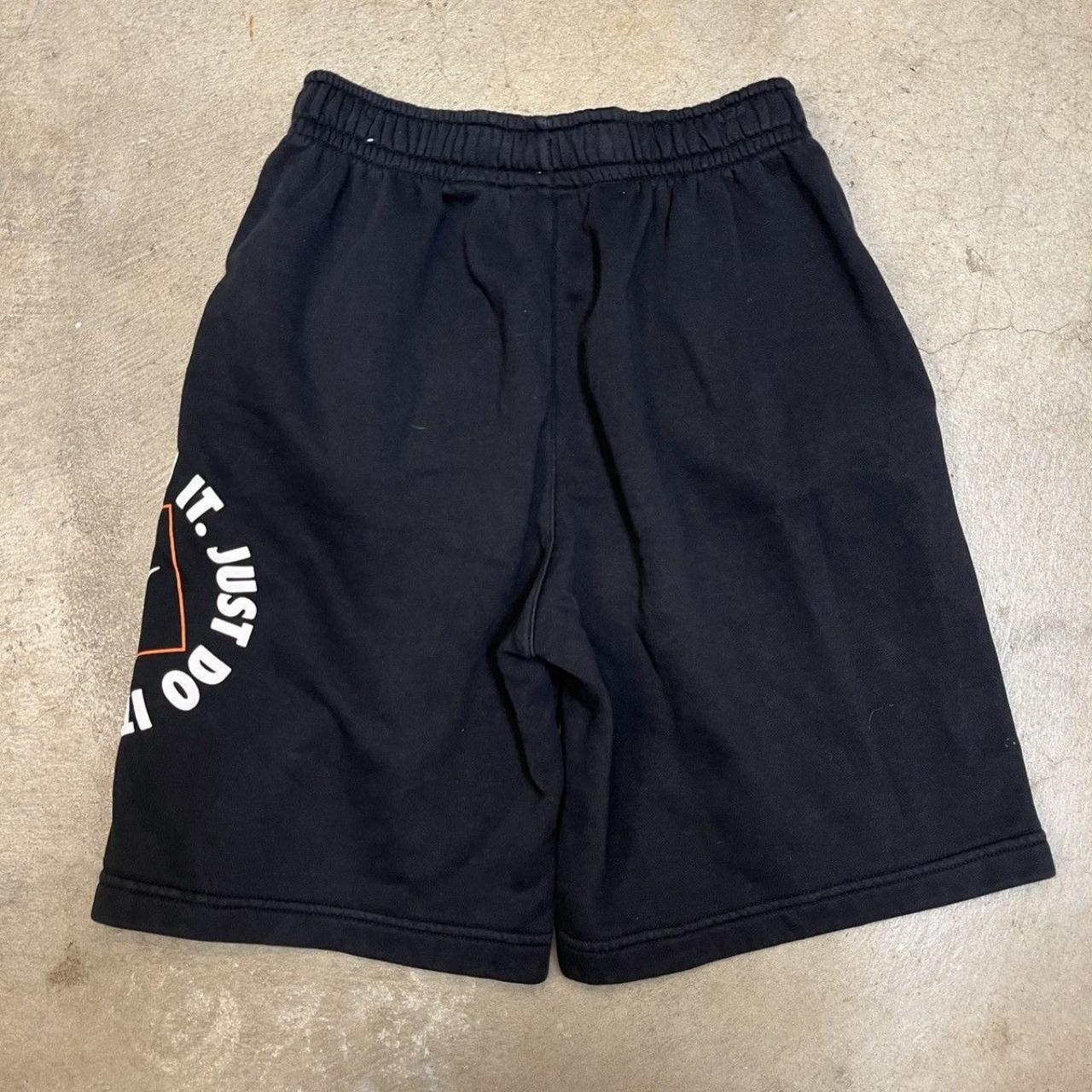 Nike Sweat Shorts Black Just Do It youth XL Waist: | Depop