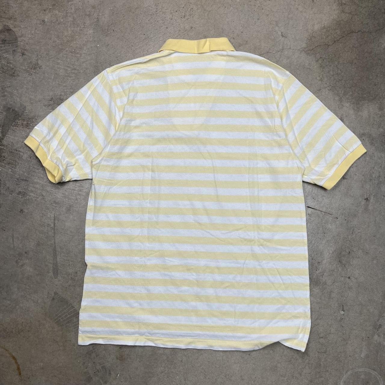 Vintage 90s Nike Golf Polo shirt white yellow zip XL | Depop