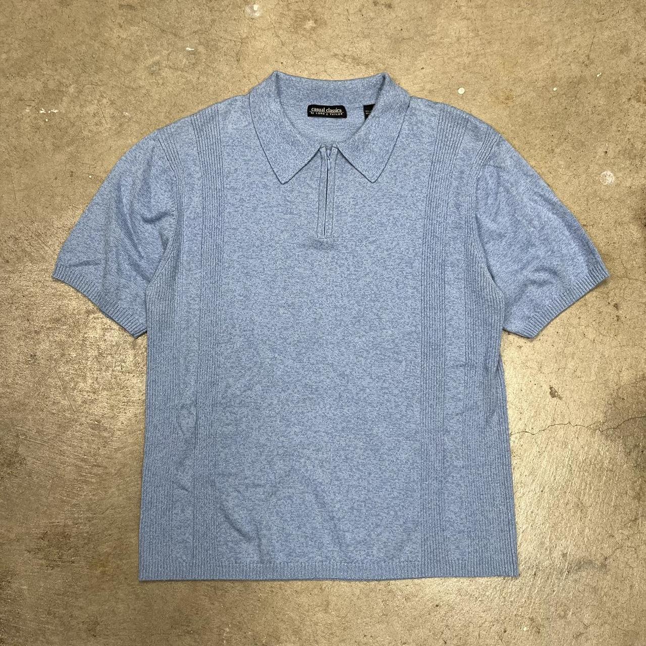 Vintage Lord. Taylor 90s knit polo shirt light