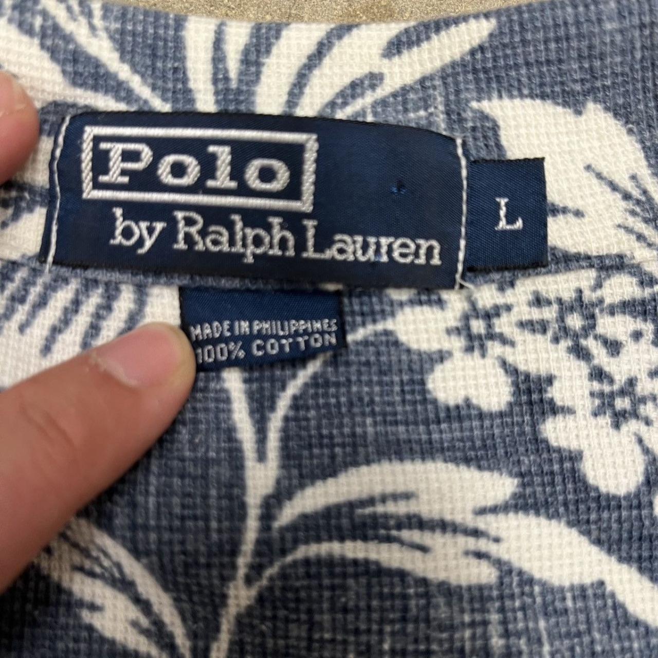 Vintage Polo Ralph Lauren Camp Collar Looper Floral | Depop