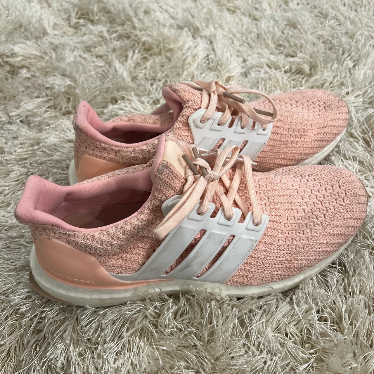 pink adidas ultra boosts youth 7 - fit like women’s 8 - Depop