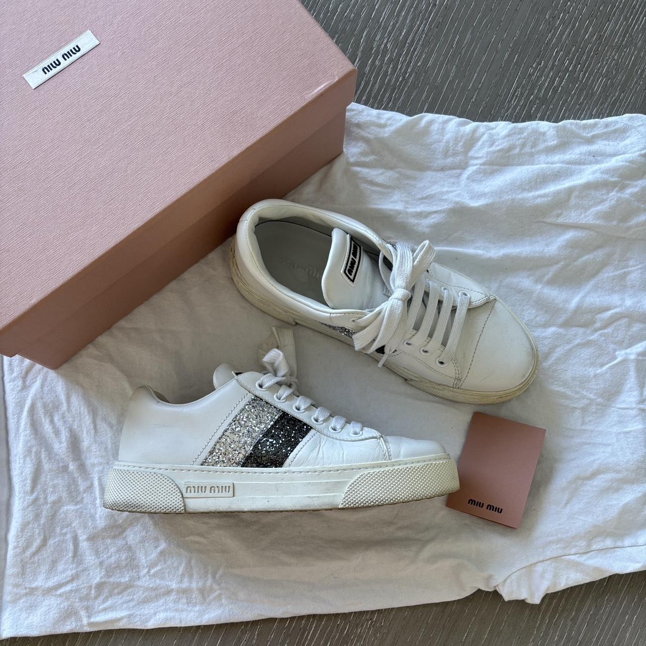 Miu Miu Women's Sneakers - White - US 6 – Miu Miu… - image 1