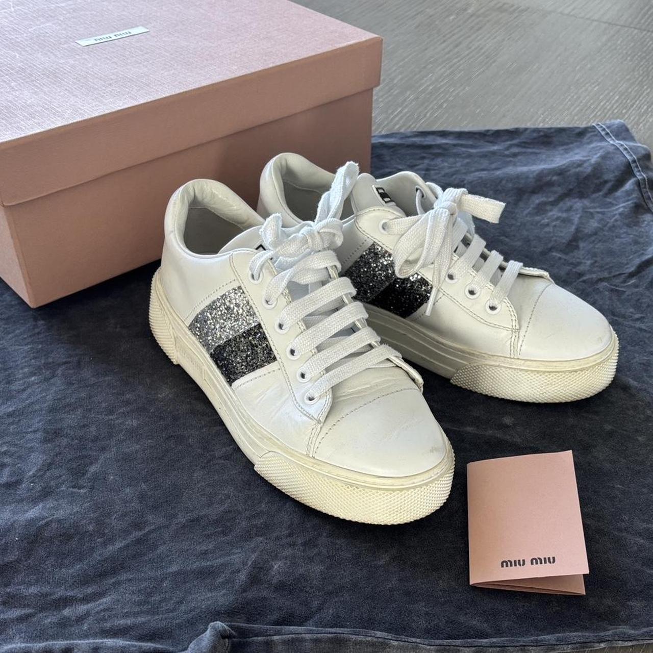 Miu Miu Women's Sneakers - White - US 6 – Miu Miu… - image 2