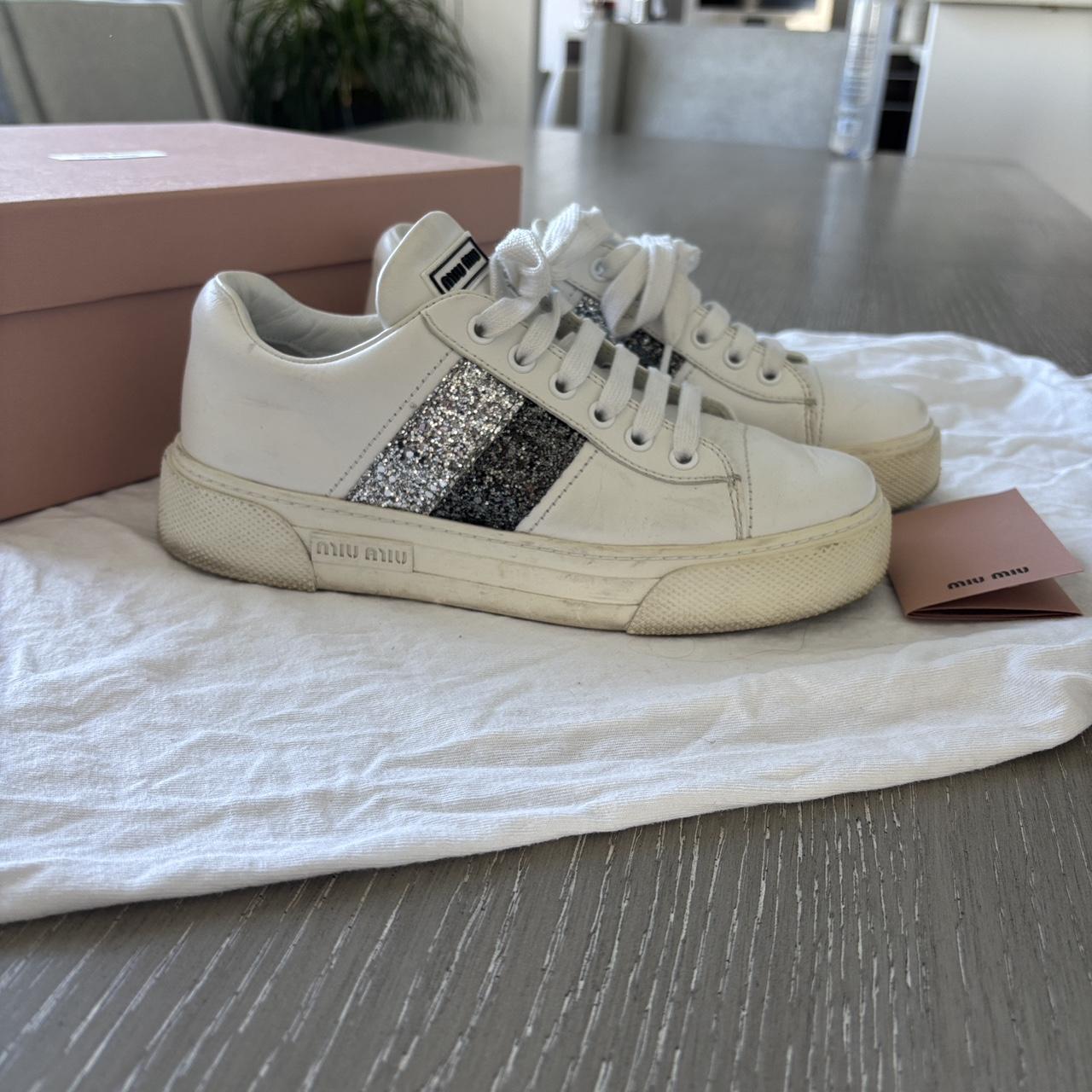 Miu Miu Women's Sneakers - White - US 6 – Miu Miu… - image 3