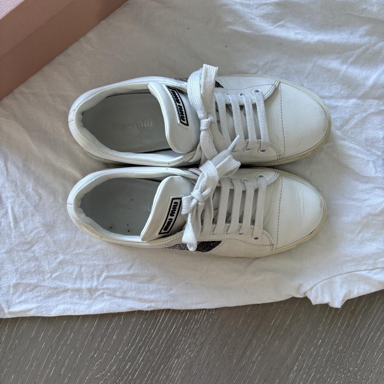 Miu Miu Women's Sneakers - White - US 6 – Miu Miu… - image 5