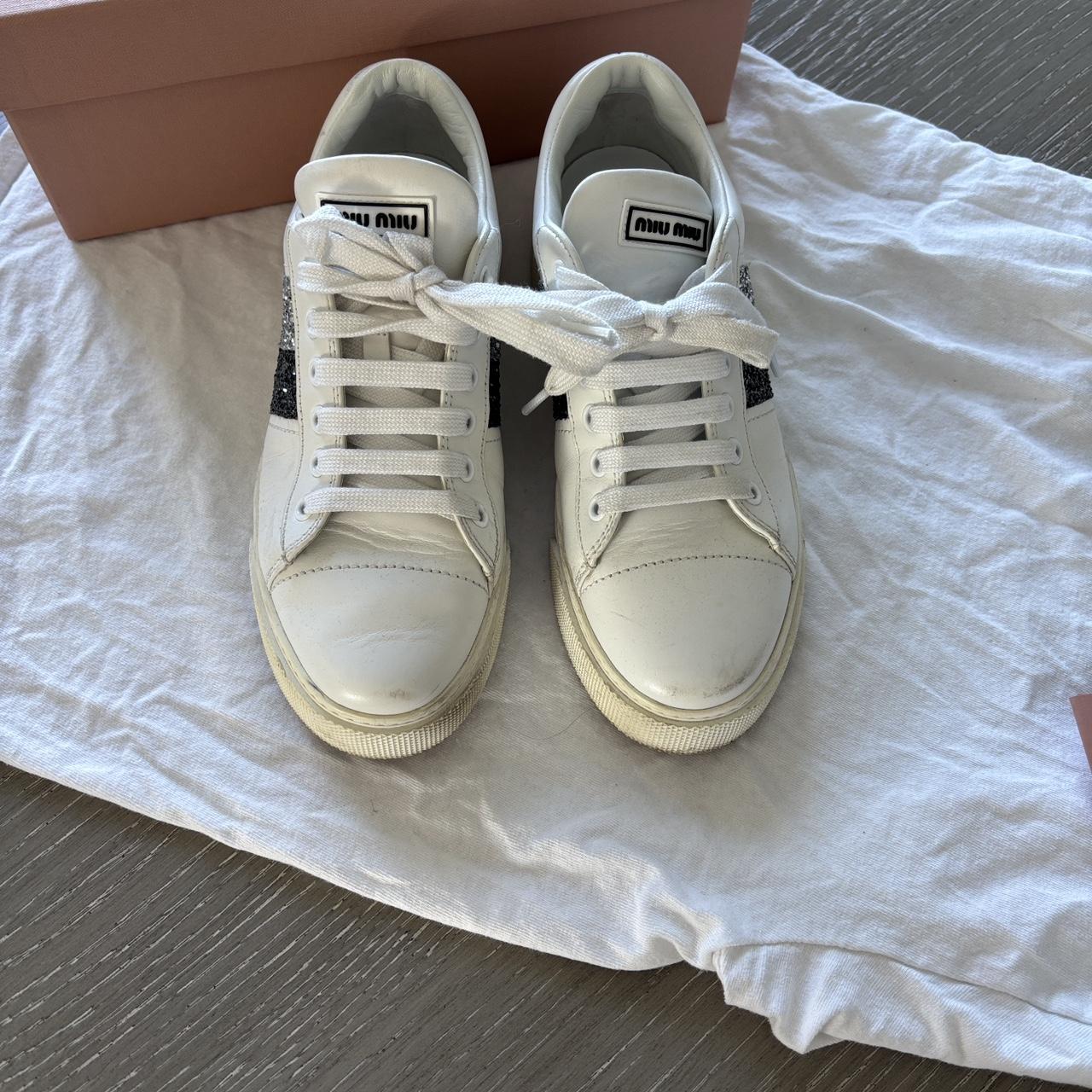 Miu Miu Women's Sneakers - White - US 6 – Miu Miu… - image 4