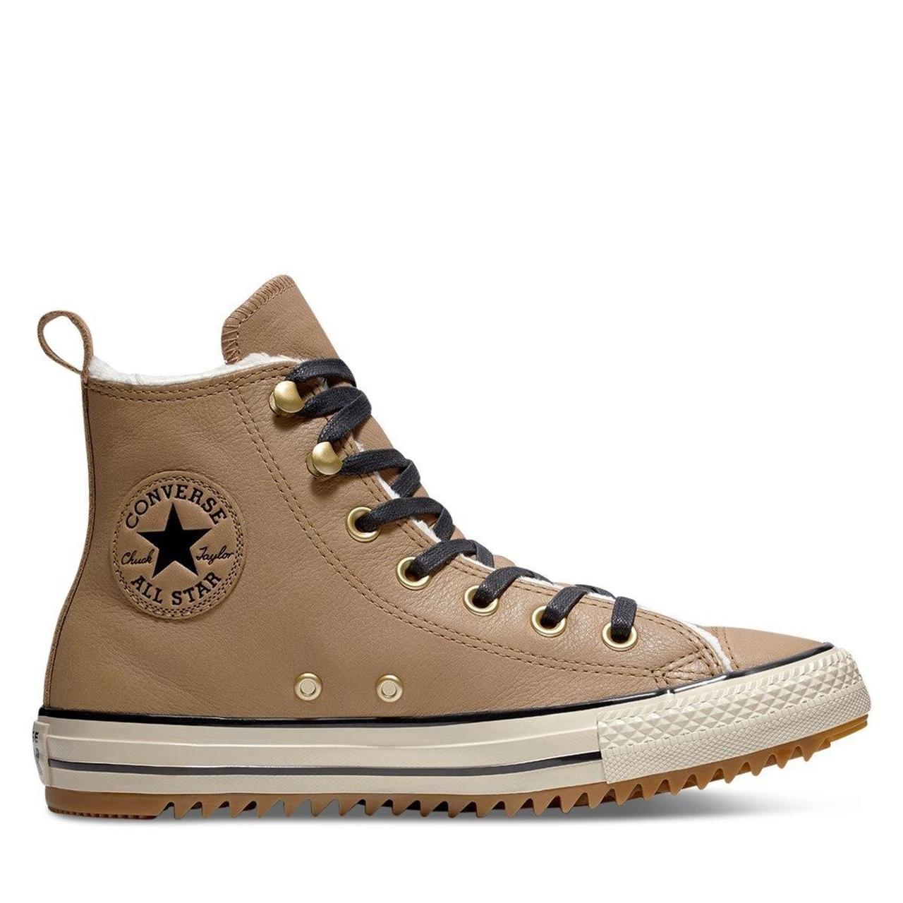 Tan leather converse womens online