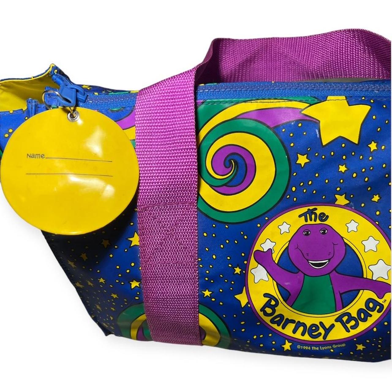 The Barney Bag Shoulder Bag Travel Bag 1994 14”... - Depop