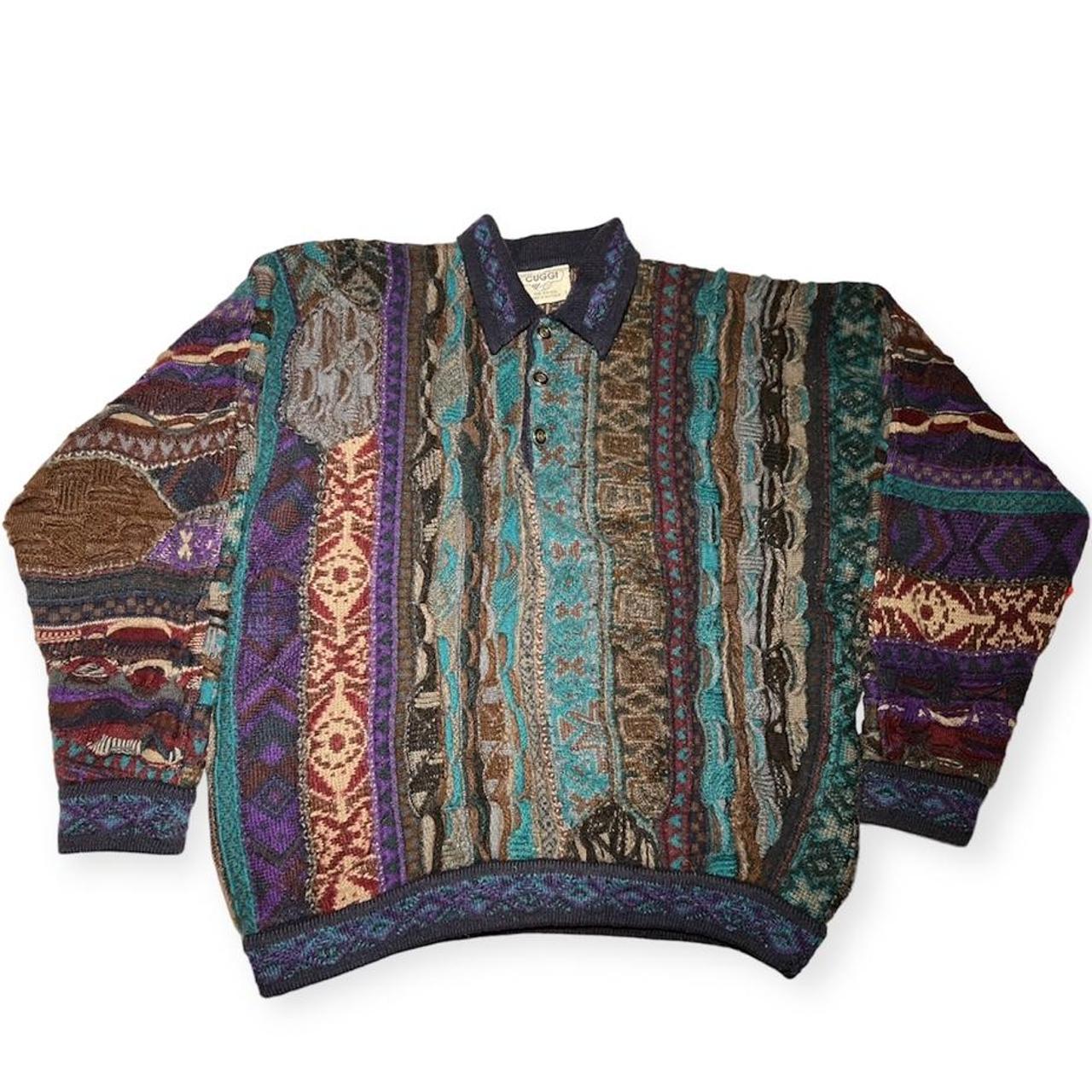 Coogi vintage 3 top button pullover